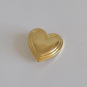 Vintage 90's The Variety Club Charity Gold Tone Heart Collector Lapel Brooch Pin